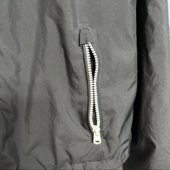 Abercrombie & Fitch Black Lightweight Hooded Windbreaker Jacket - Picture 2 of 7